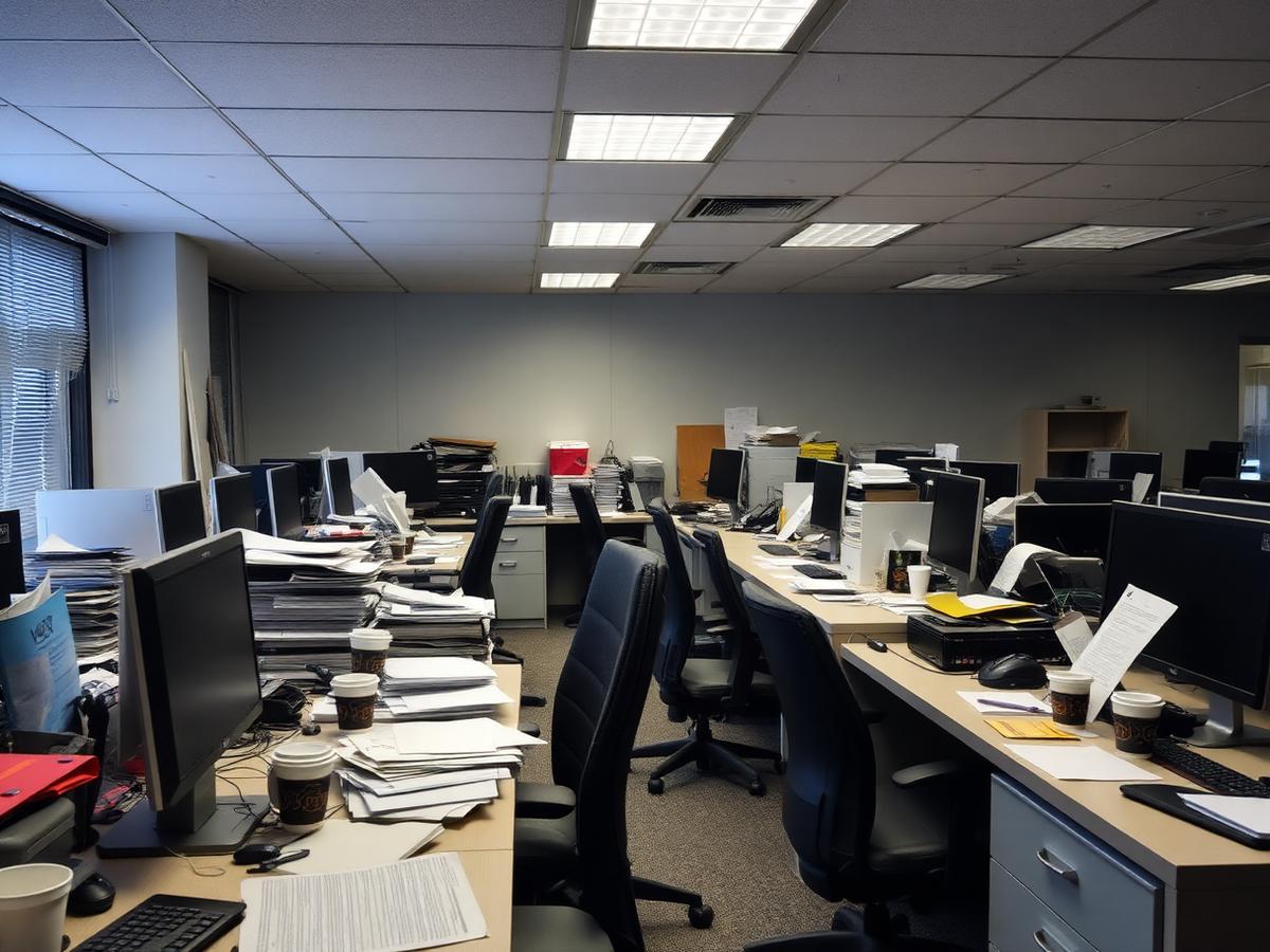 Office Cleaning — Before